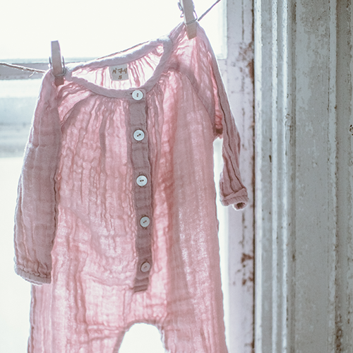 baby clothes jumpsuit in pink
