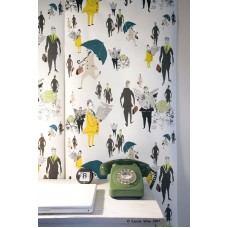 Wallpaper - London city gents yellow