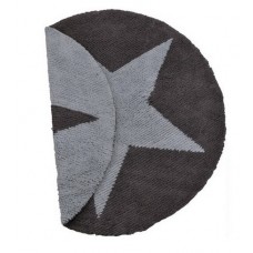 Reversible Rug : Dark grey - Blue