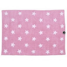 Washable Cotton Multi stars : Pink - White