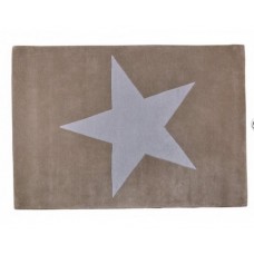 Wool Star Rug : Linen - Light Grey