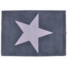 Wool Star Rug : Dark Grey - Light Grey