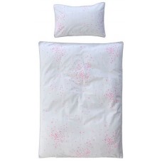 Duvet cover cot bed / toddler beds - Pink dots by La cerise sur le gateau
