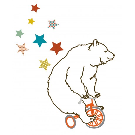 Wall Sticker - L'ours acrobate