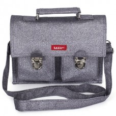 Silver sparkle satchel