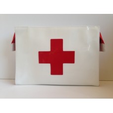 Toiletry bag vynil - red cross  by Anne Charlotte Goutal