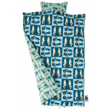 Duvet cover cot bed / toddler bed ' Race cars' by Sebra