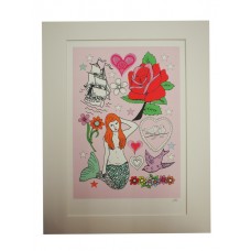 Mermaid print by Rosie Wonders