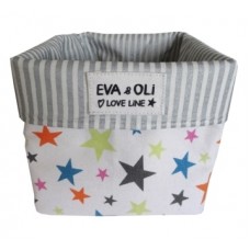 Multicolour stars storage basket