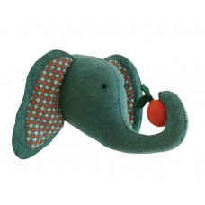 Green Elephant Wall Mount
