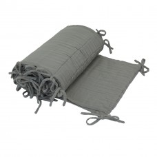 N74 - Cot Bumper Silver grey