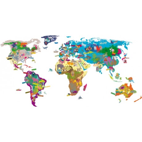 Wall Sticker - world map