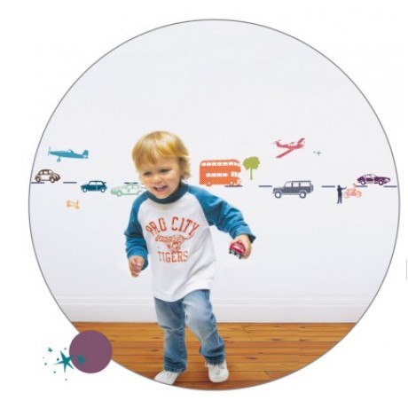 Wall Sticker - Border with cars