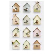 Wallpaper - birdhouses